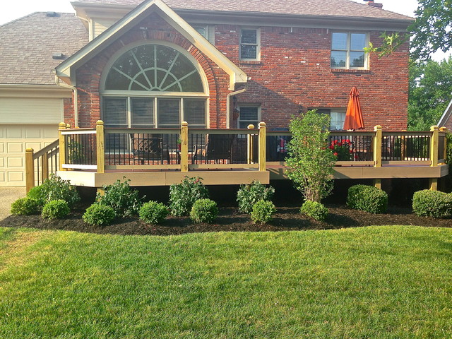 House Exterior Louisville, Landscaping Around Deck And Patio