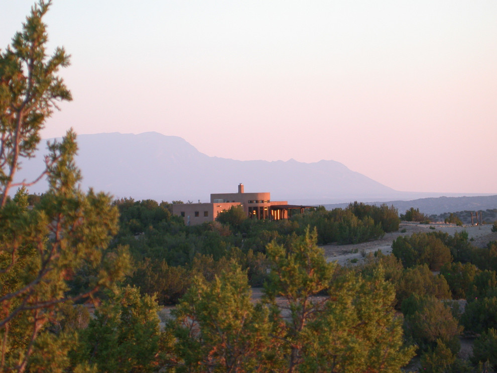 New Mexico Straw Bale Southwestern Exterior Albuquerque by Confluence Architecture Houzz