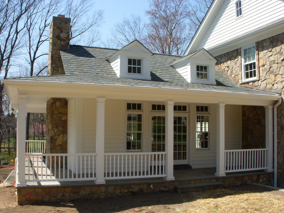 New residence in Old Tappan Farmhouse Exterior New York by Callahan Architecture, LLC