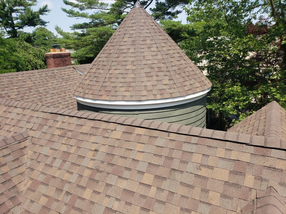 New Roof and Turret Traditional Exterior New York by Nassau
