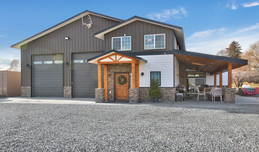 NEW SHOP HOUSE COMBO Eclectic Exterior Seattle By SC Design