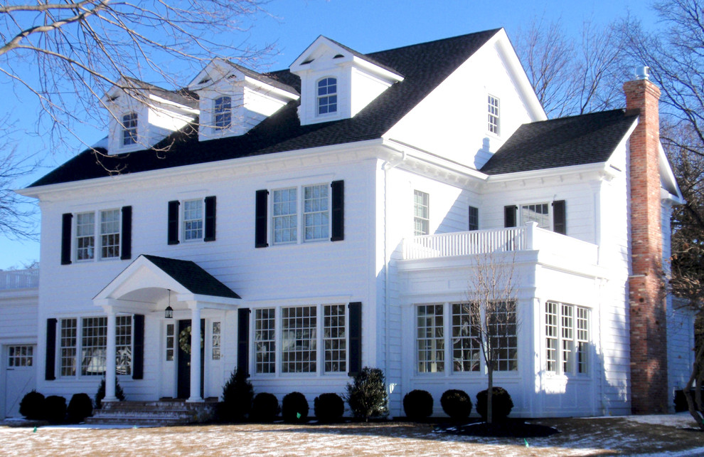 New Two Story House In Garden City NY Traditional Exterior New