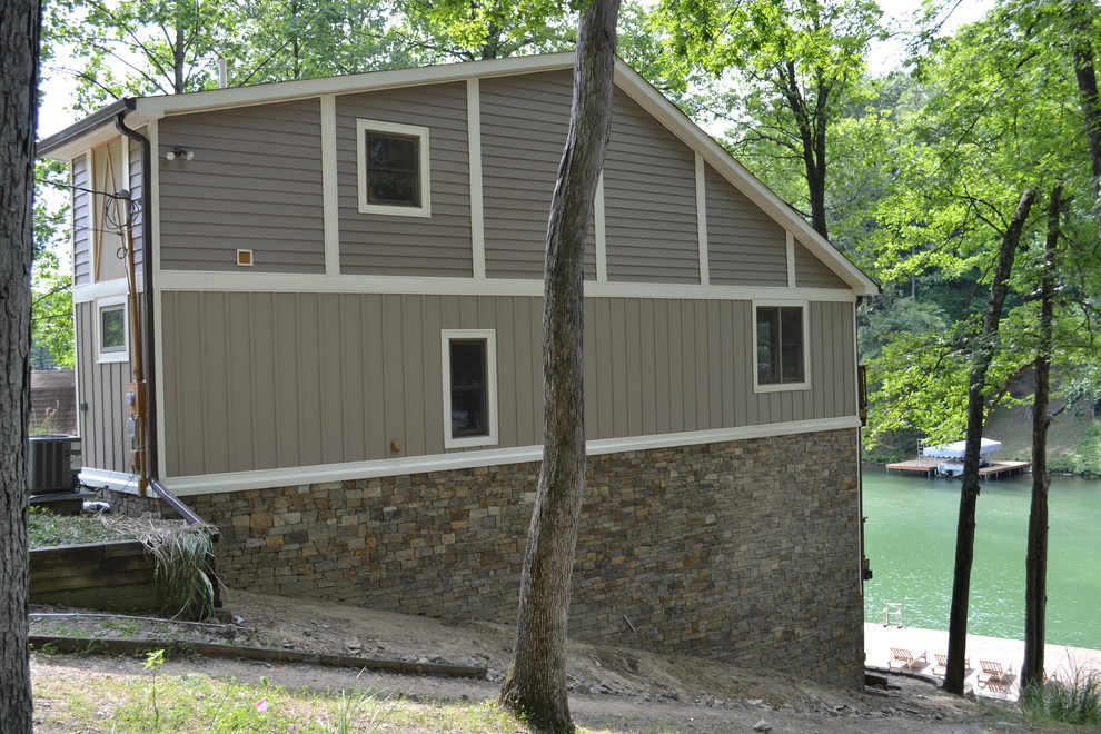 Nineveh Indiana Lake House Exterior Renovation Traditional Exterior