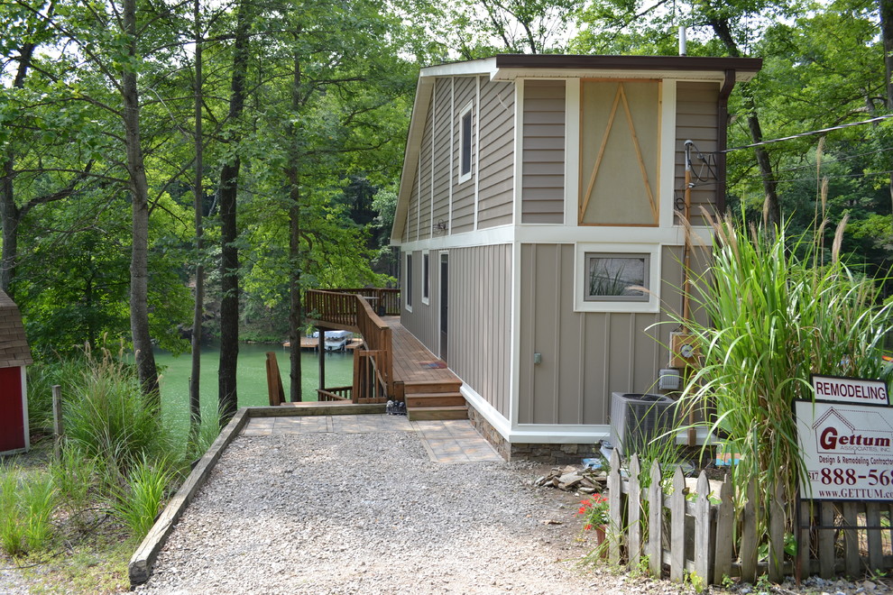 Nineveh Indiana Lake House Exterior Renovation Traditional Exterior