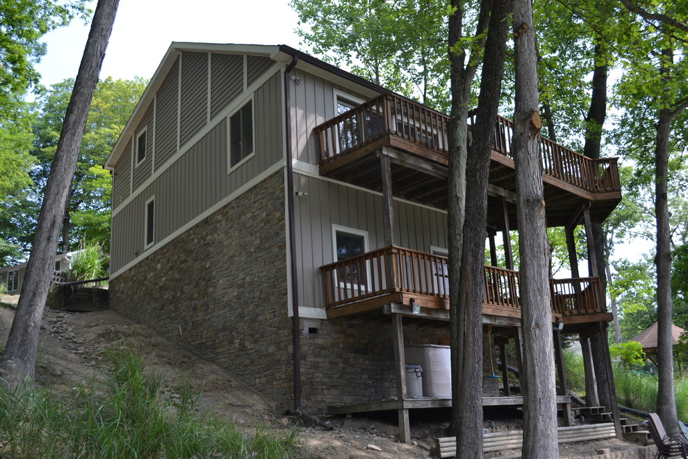 Nineveh Indiana Lake House Exterior Renovation Traditional Exterior