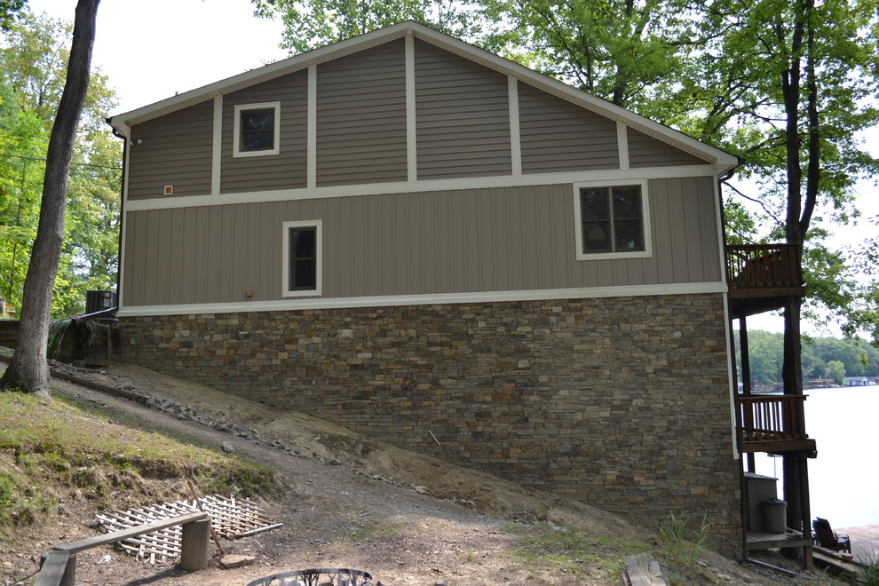 Nineveh Indiana Lake House Exterior Renovation Traditional Exterior