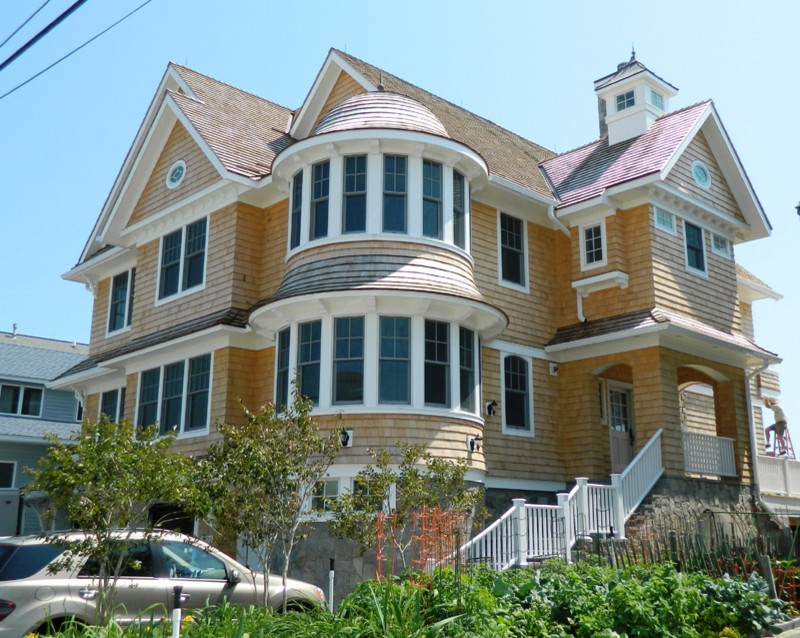 Normandy Beach Shake Style Oceanfront Beach Style Exterior New