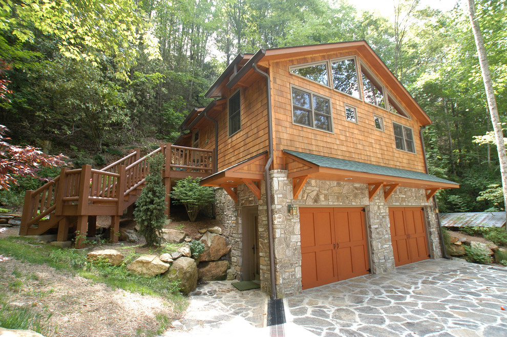 North Carolina Garage Apartment Rustic Exterior Orlando by