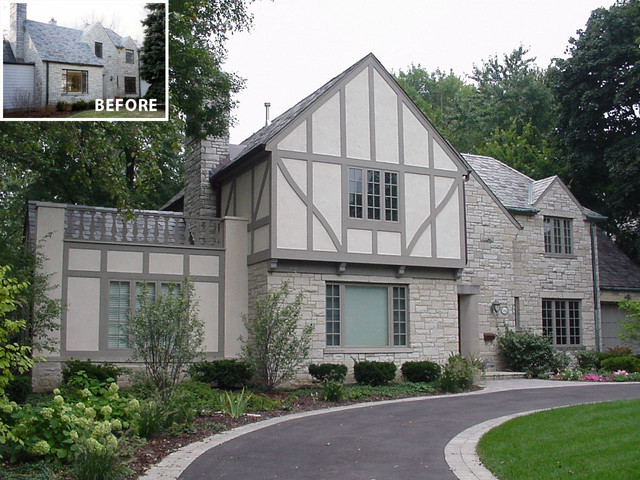 North Shore Home Renovation Traditional House Exterior Chicago By Benvenuti And Stein