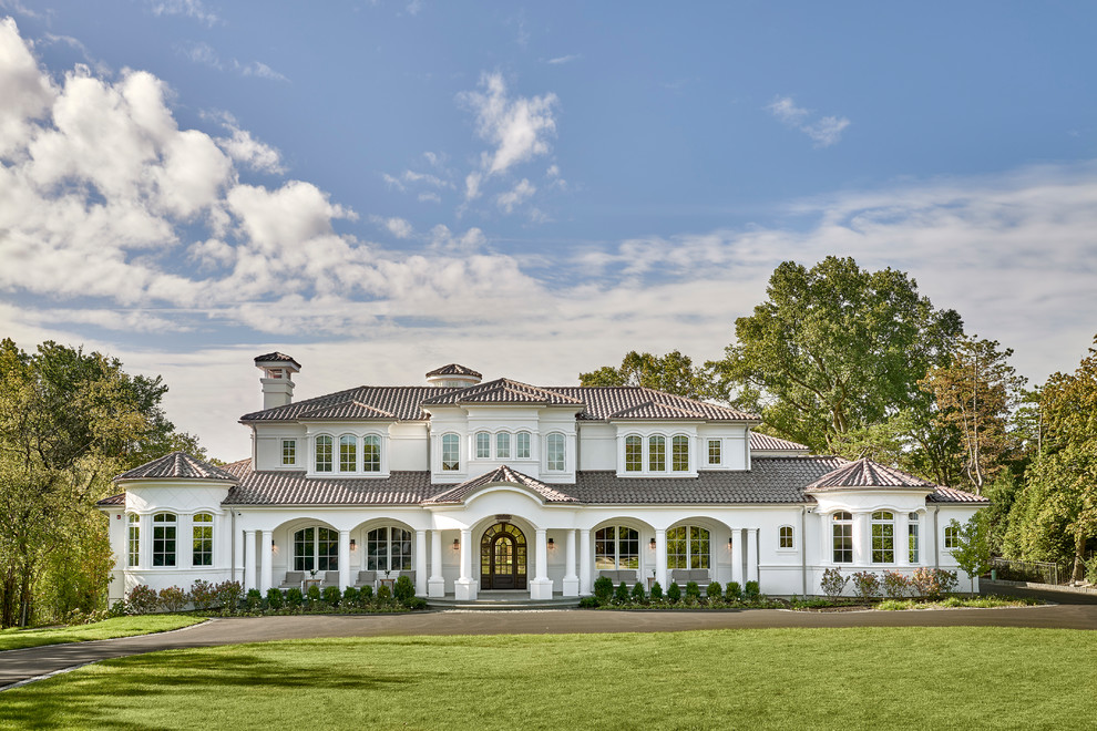 North Shore Villa Modern Exterior Chicago by Lauren Coburn LLC