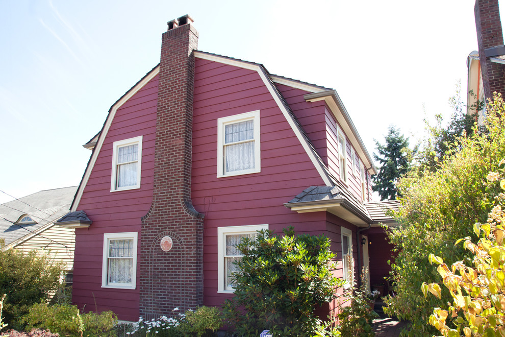 Northeast Queen Anne Farmhouse Exterior Façade Seattle par Excel