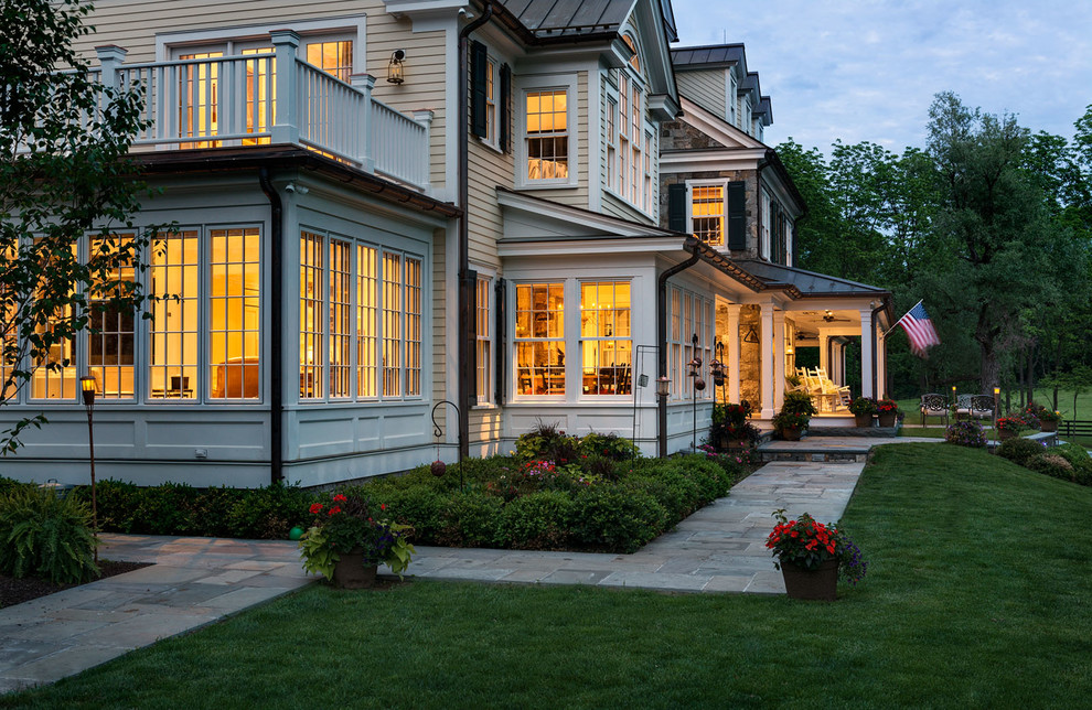 Design ideas for a rural house exterior in New York.