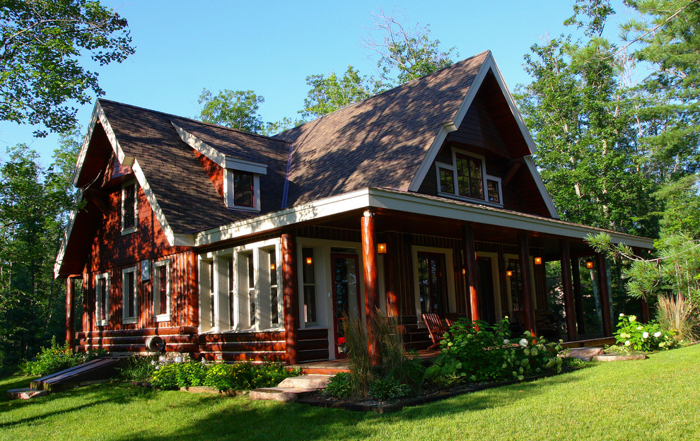 Northwoods Cottage Exterior Milwaukee by Moore Designs Inc Houzz