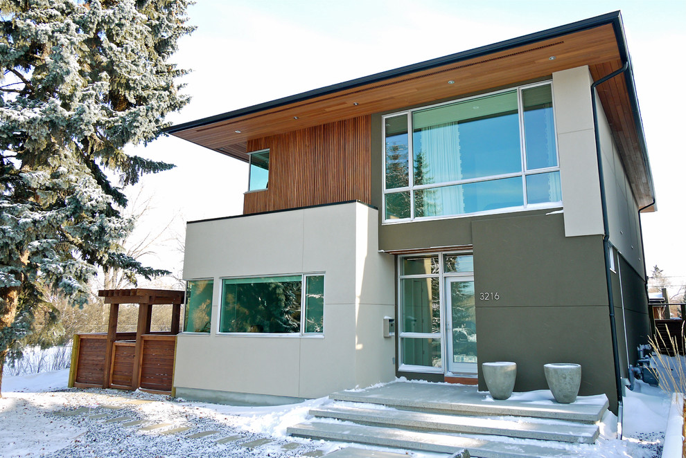 Nose Hill House - Contemporary - Exterior - Calgary - by Alloy Homes