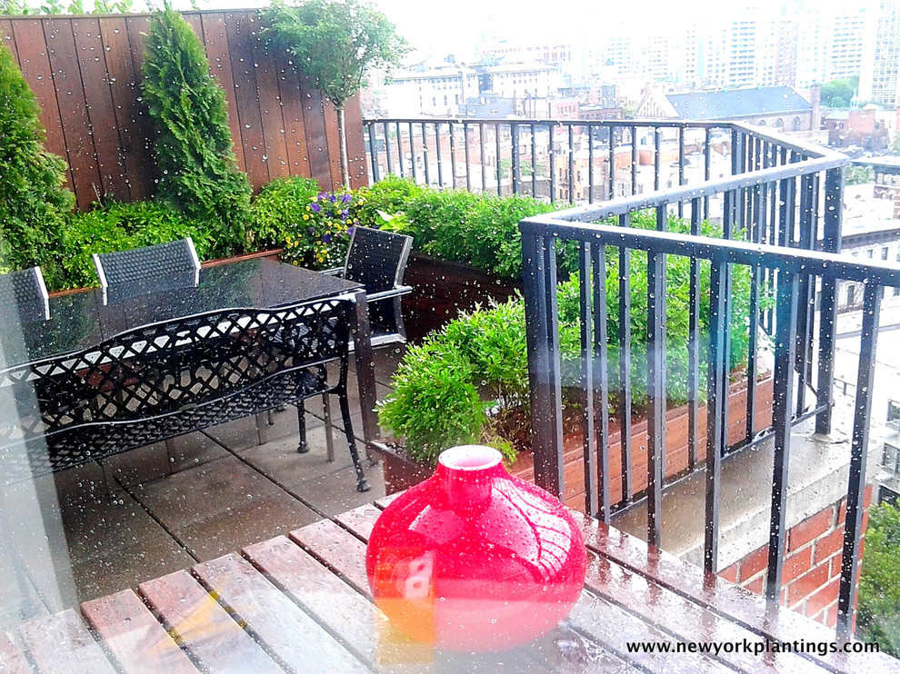 NYC Rooftop Garden Roof Deck and Outdoor Dining House Exterior