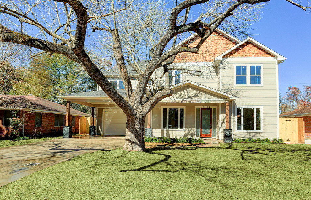 Oak Forest New Custom HomeCheshire Front Exterior Craftsman
