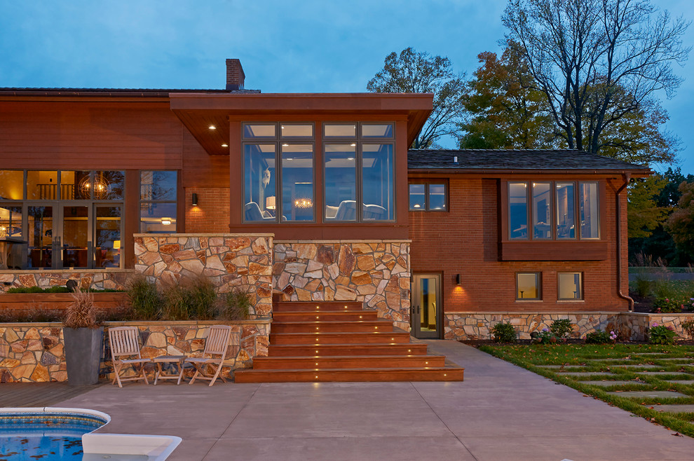 Ohio Valley Residence Contemporary Exterior Columbus by Midland