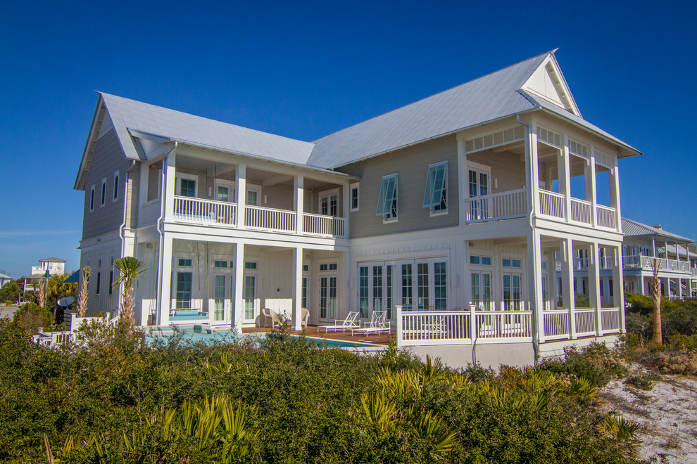 Old Florida Beach Beach Style Exterior Miami by Geoff Chick & Associates Houzz