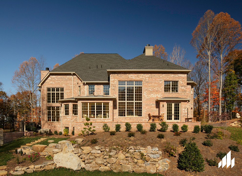 Old Tudor Brick & Cumberland Savannah Stone Home Tennessee