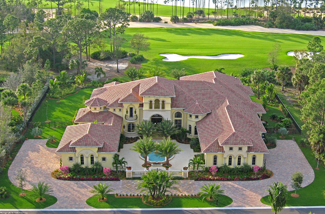 Dreamstar Custom Homes - Old Palm Golf Club Custom Home - Palm Beach Garde,  FL - Mediterranean - House Exterior - Miami - by Dreamstar Custom Homes |  Houzz IE