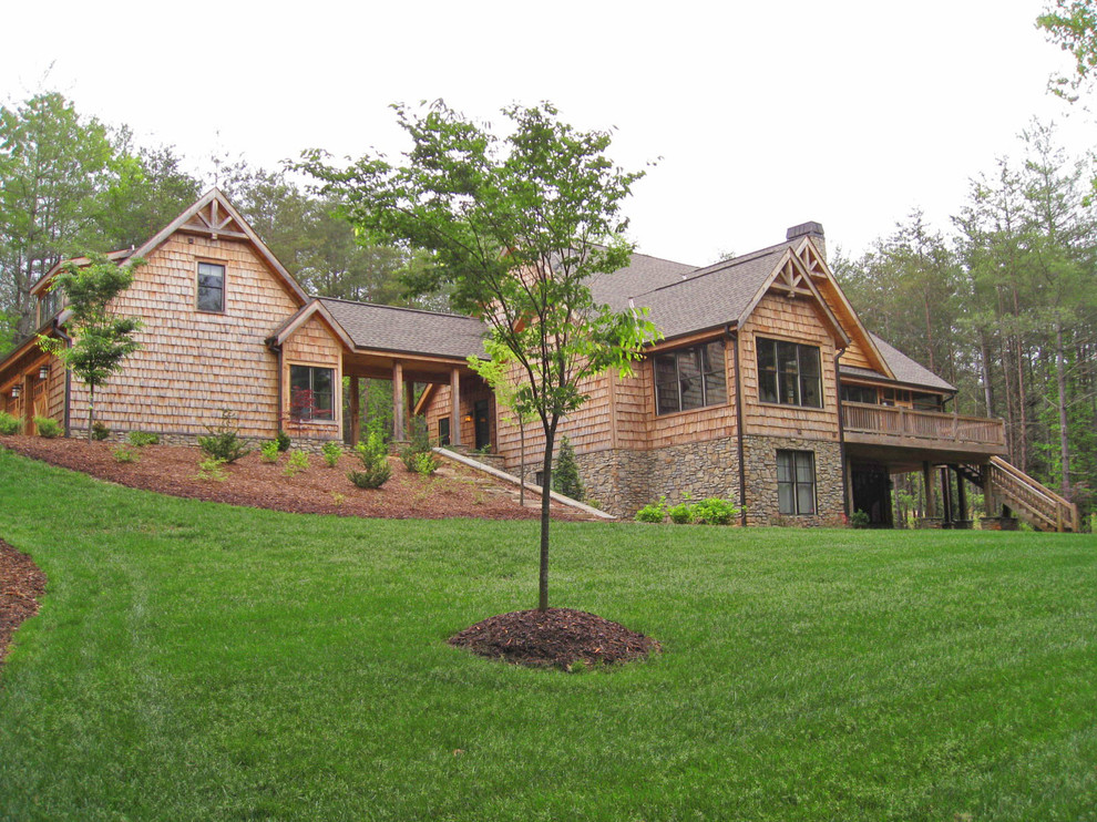 Mountain style exterior home photo in Charlotte