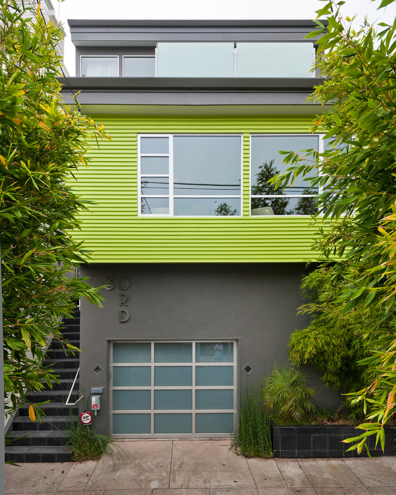 Ejemplo de fachada verde actual