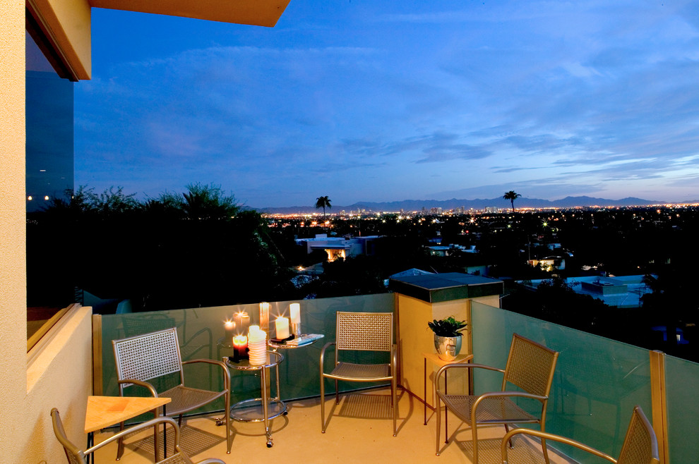 Orders Residence Balcony Contemporary House Exterior Phoenix