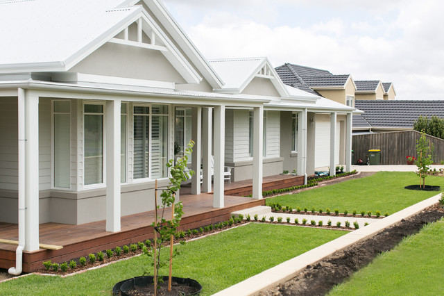 Our Hampton Style Forever Home Classique Fa ade Melbourne Houzz