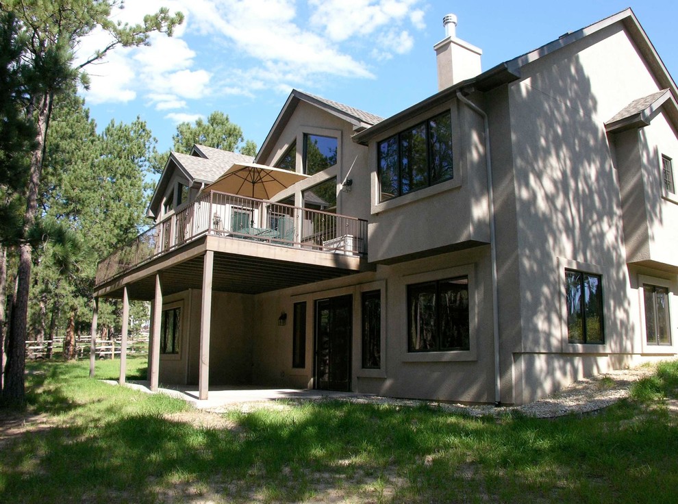 Imagen de fachada de estilo de casa de campo grande