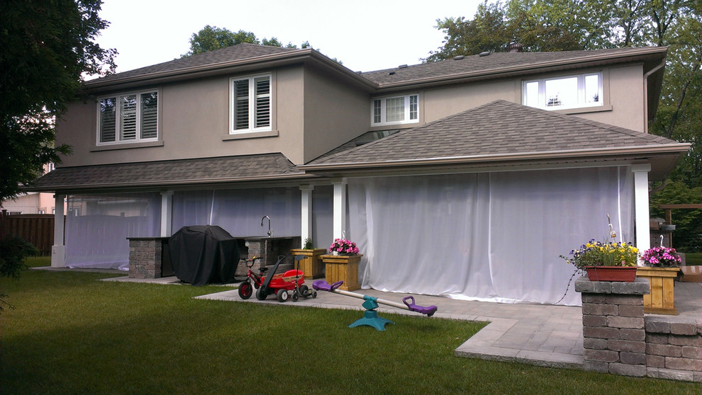 Outdoor Curtains/Mosquito Drapes/Porch Screens Traditional Exterior