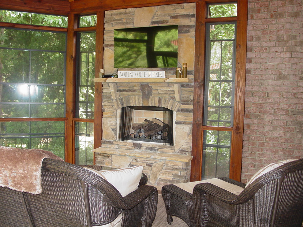 Outdoor fireplaces in Charlotte NC Traditional Exterior Charlotte