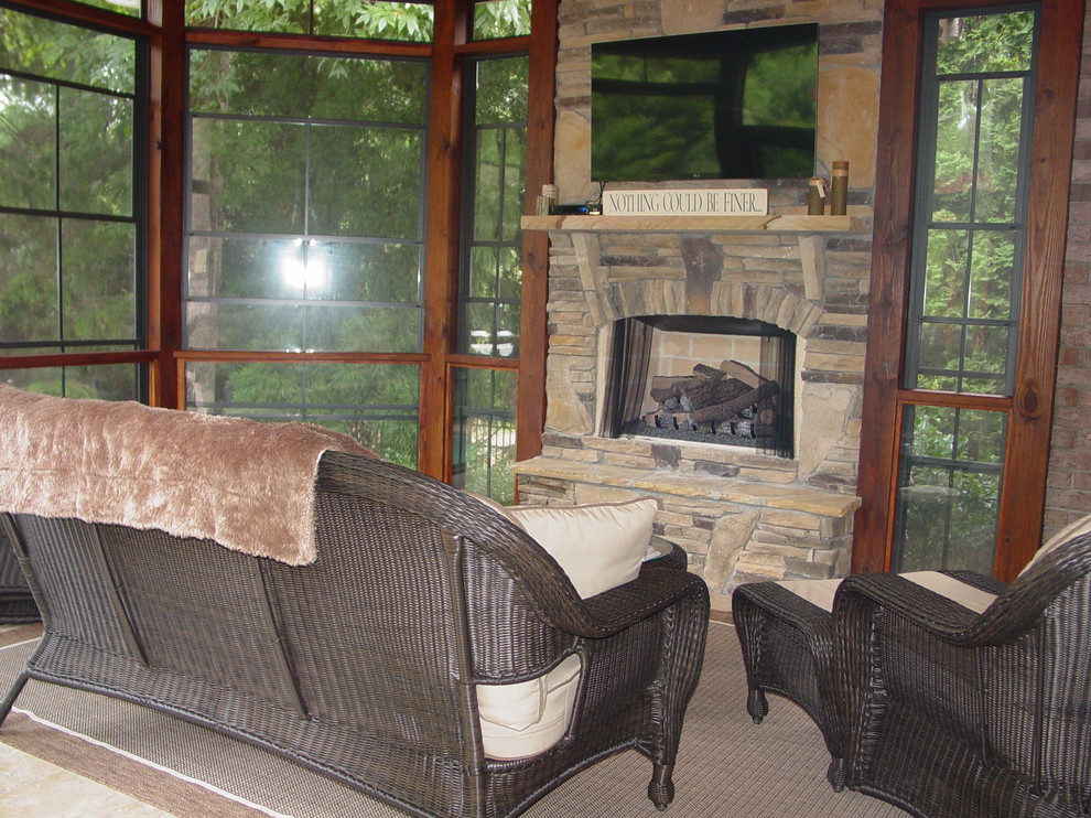 Outdoor fireplaces in Charlotte NC Traditional Exterior Charlotte