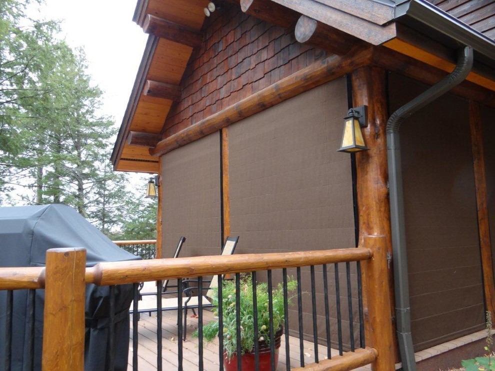 Outdoor Shades cover your screen porch Traditional Exterior