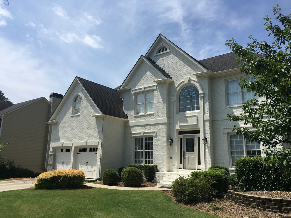 Painted Brick Home Alpharetta, GA Traditional Exterior Atlanta