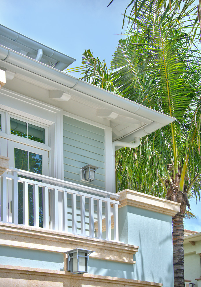 Inspiration for a coastal exterior home remodel in Miami