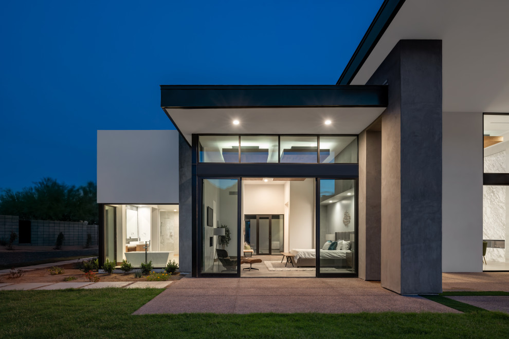 Paradise Valley Contemporary Contemporary Exterior Phoenix by CJ Gershon Photography Houzz
