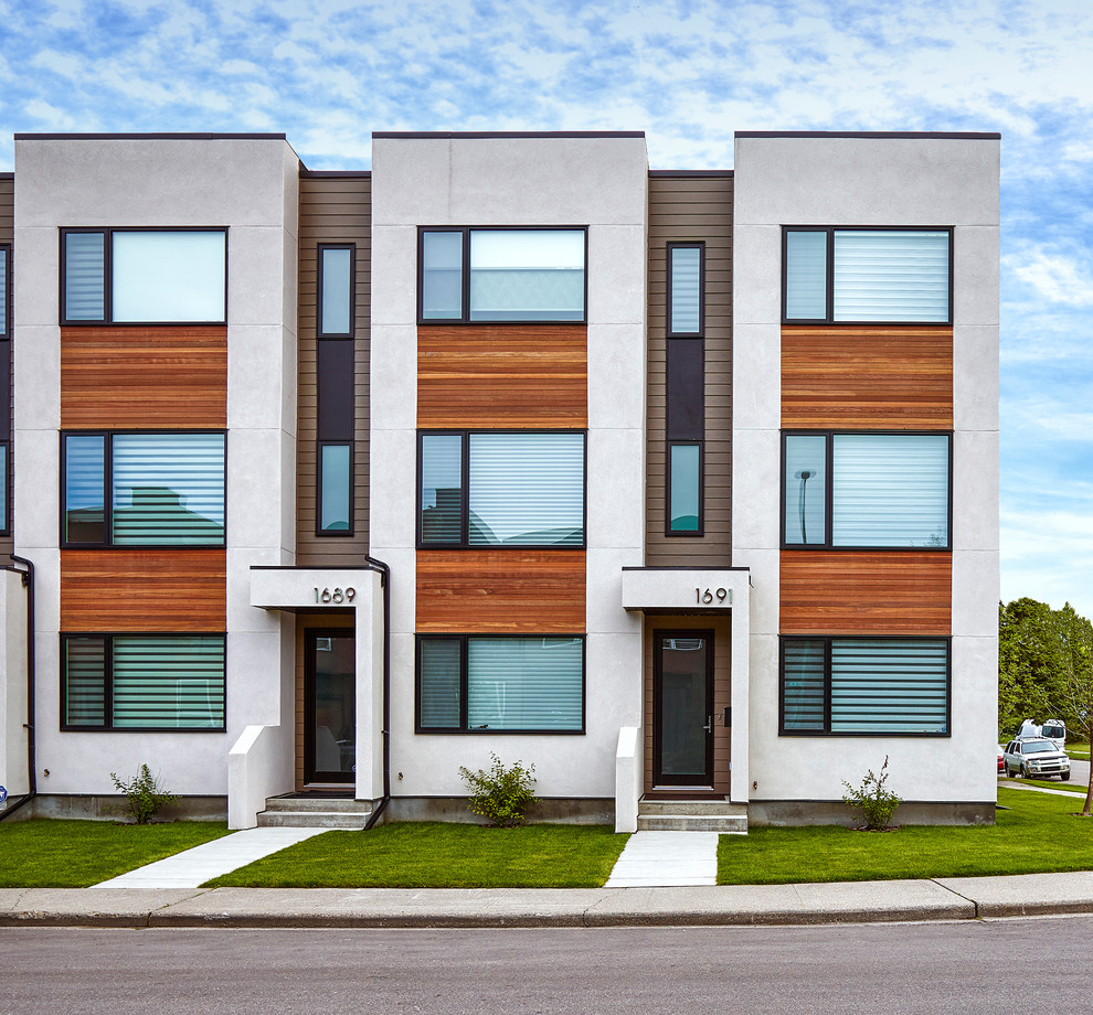 Parcside Townhomes Modern Exterior Calgary By Inertia 