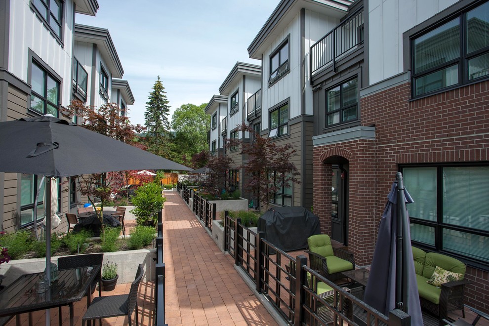 Parkgate Townhomes Contemporain Façade Vancouver par Ciccozzi Architecture Houzz
