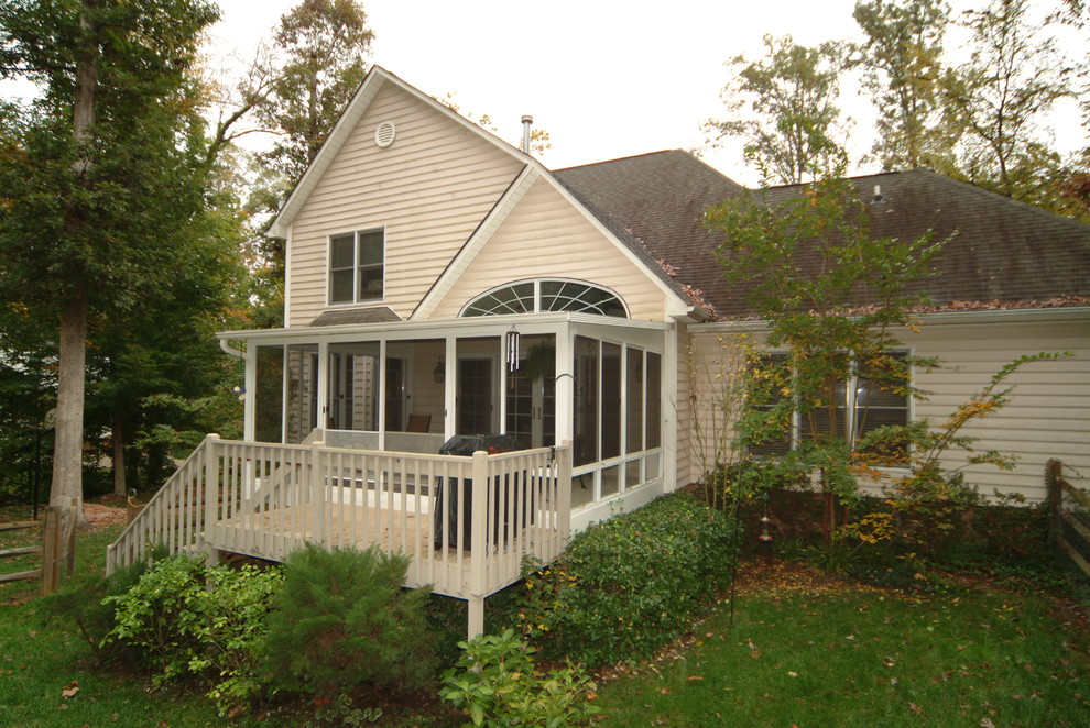 Patio Enclosures sun porch and deck Traditional House Exterior