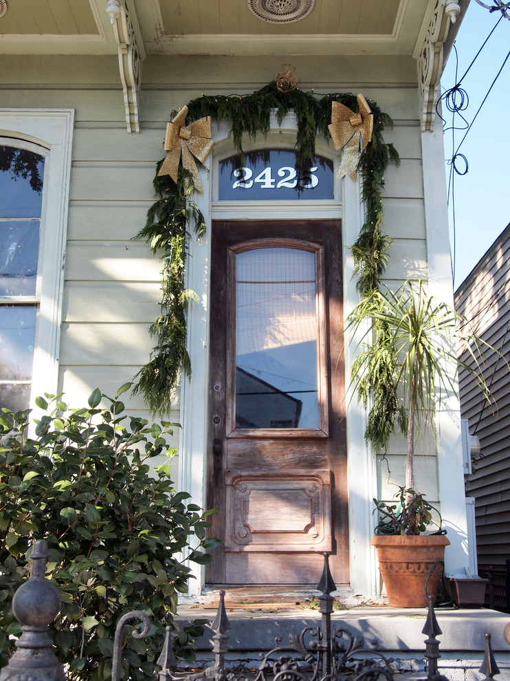 Inspiration for an eclectic exterior home remodel in New Orleans