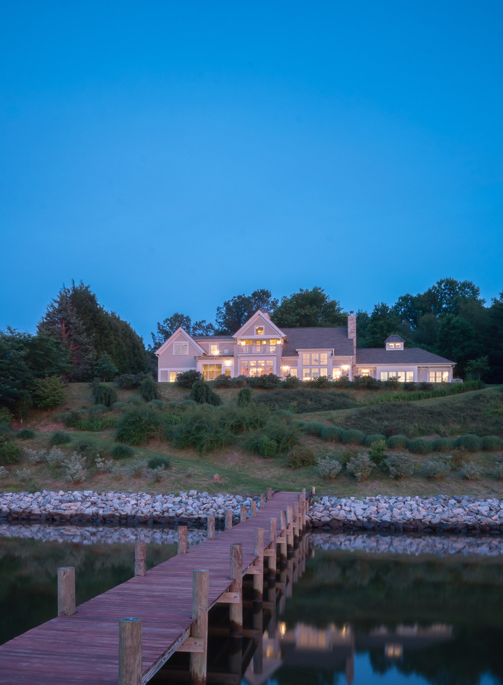 Piankatank River Home Transitional Exterior Other by B.O.B