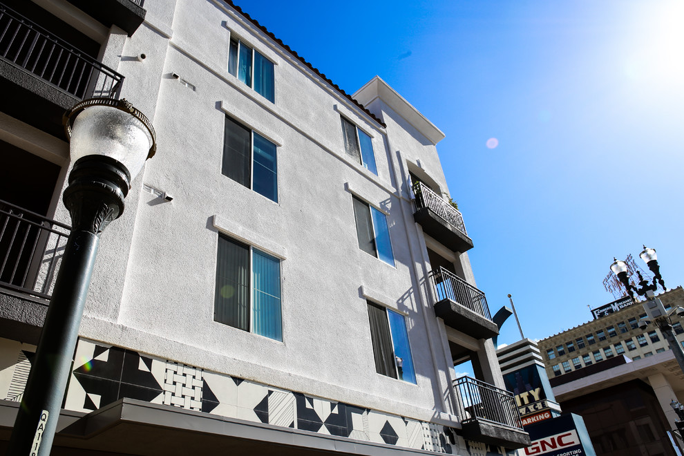 View of Textured Stucco Exterior - Pinterest