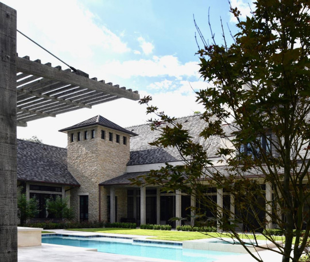 Piney Point Village Residence French Country House Exterior