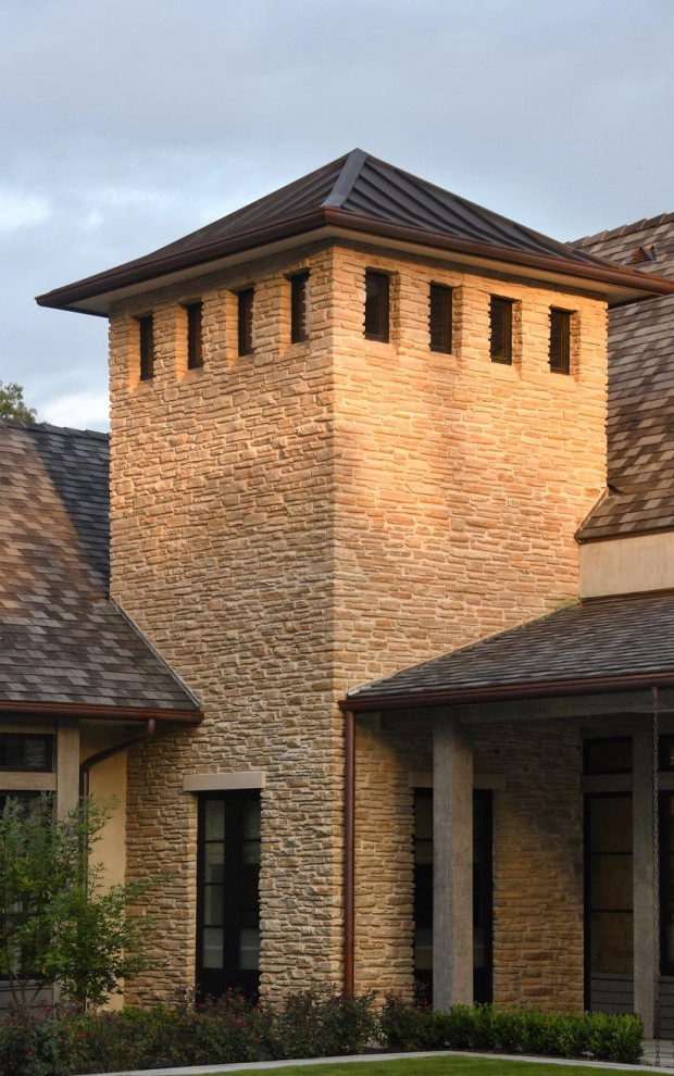 Piney Point Village Residence French Country Exterior Houston