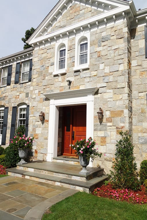 Plymouth Custom Natural Thin Stone Veneer Classique Façade Autres