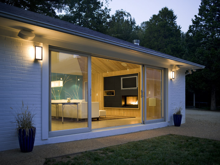 Inspiration for a modern exterior home remodel in Other