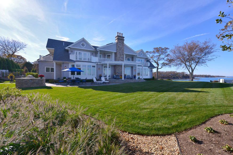 Poquott Demo & Rebuild Beach Style Exterior New York by Morning