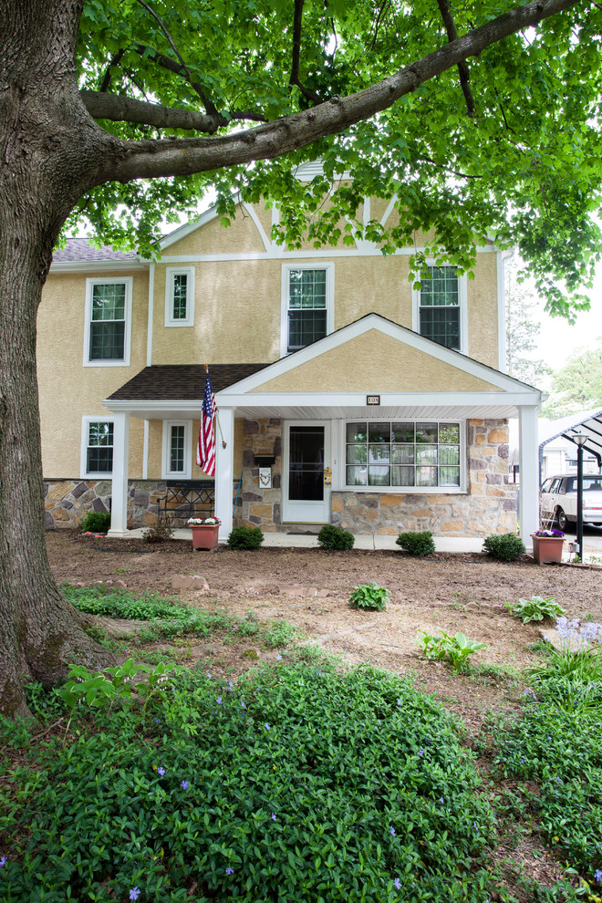 Porticos Traditional House Exterior Philadelphia by Rudloff