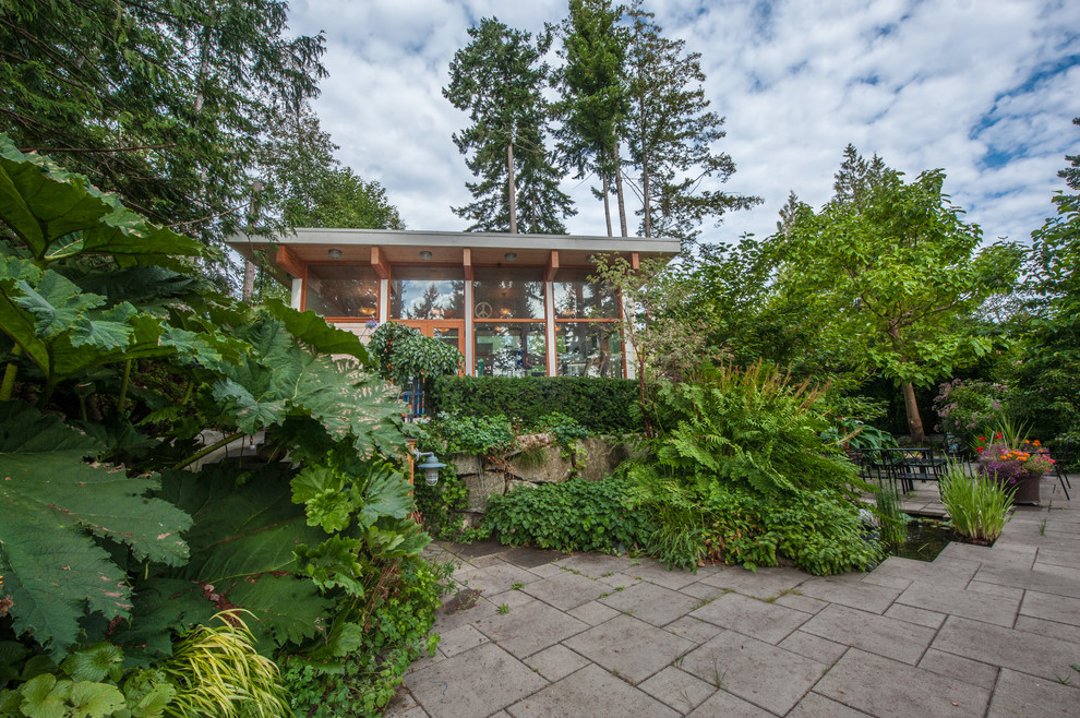 Einstöckige Moderne Holzfassade Haus in Vancouver