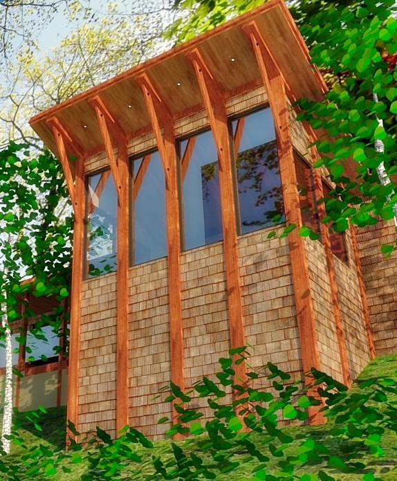 Foto della facciata di una casa rustica